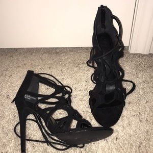 Webbed lace-up Sandal